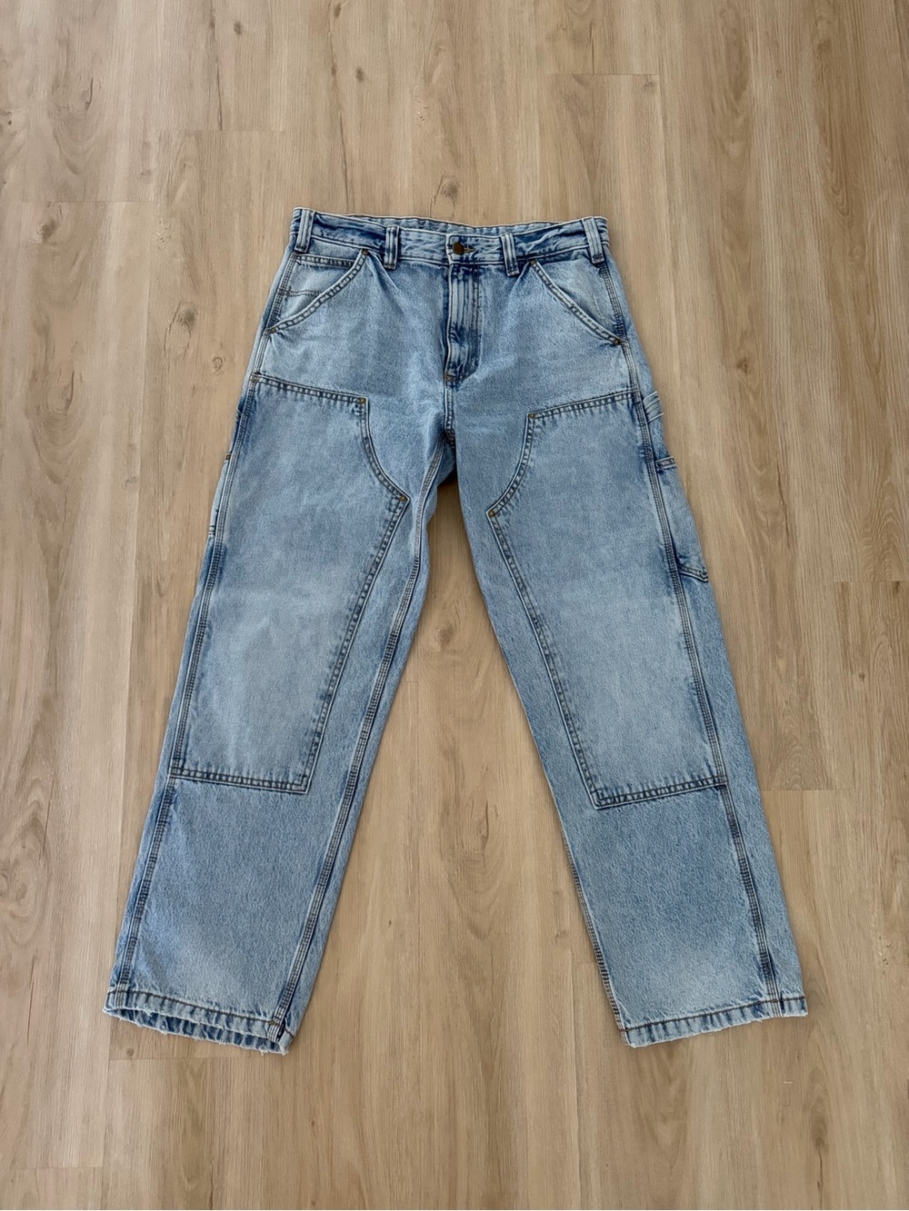 Zara Blue Carpenter Jeans, Size 32